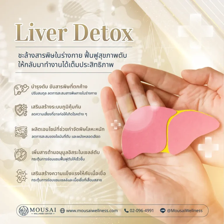 Liver Detox โปรแกรมดีท็อกซ์ตับ ชะล้างสารพิษในร่างกาย ฟื้นฟูตับให้กลับมาทำงานได้เต็มประสิทธิภาพ