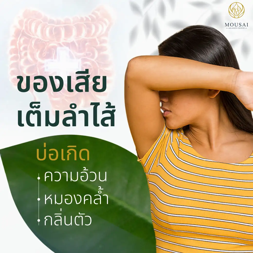 ของเสียเต็มลำไส้ บ่อเกิดกลิ่นตัว ความอ้วน และความหมองคล้ำ