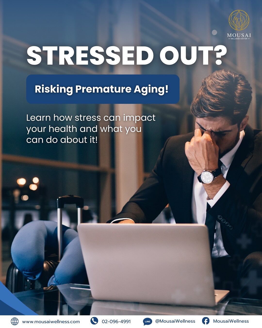 Stressed out? Don’t let stress cause premature aging.