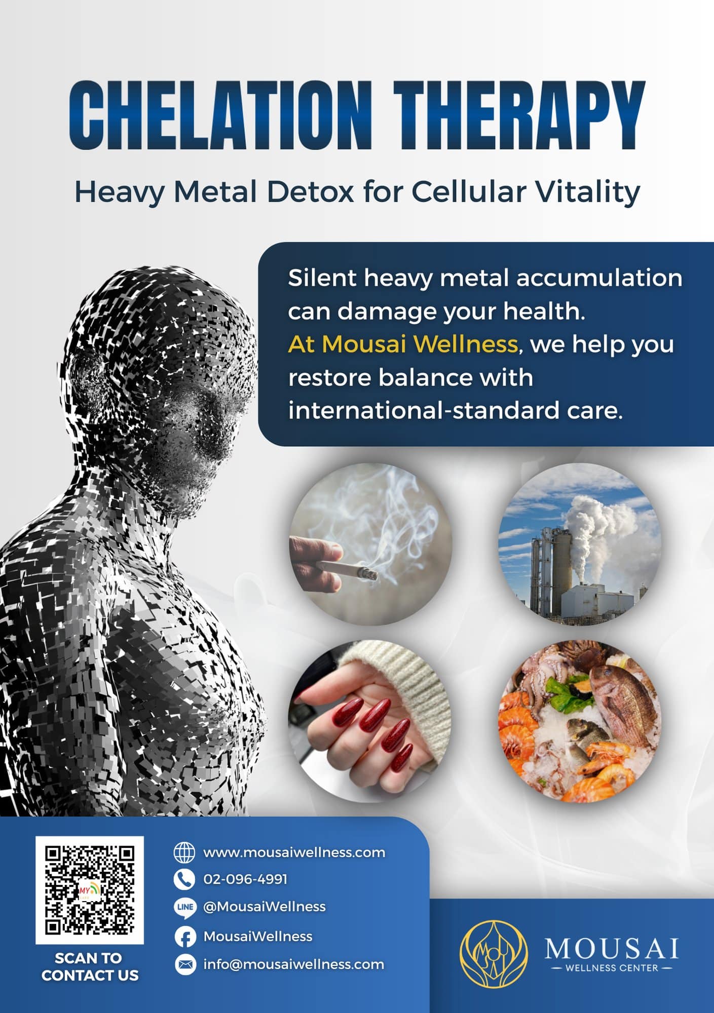 Did you know? Heavy metals can silently accumulate in your bodyHELATION THERAPY