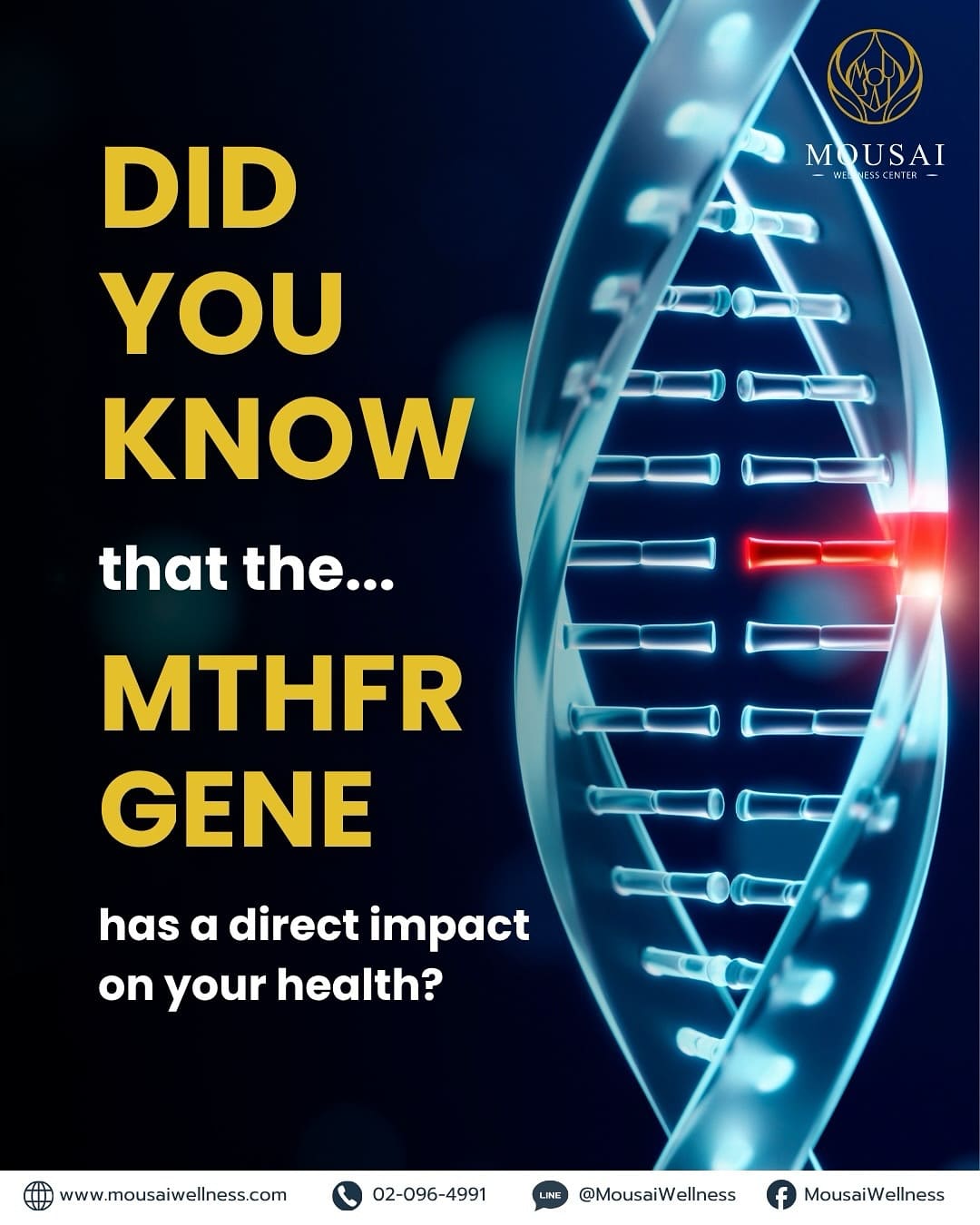 Your genes play a key role in your health.