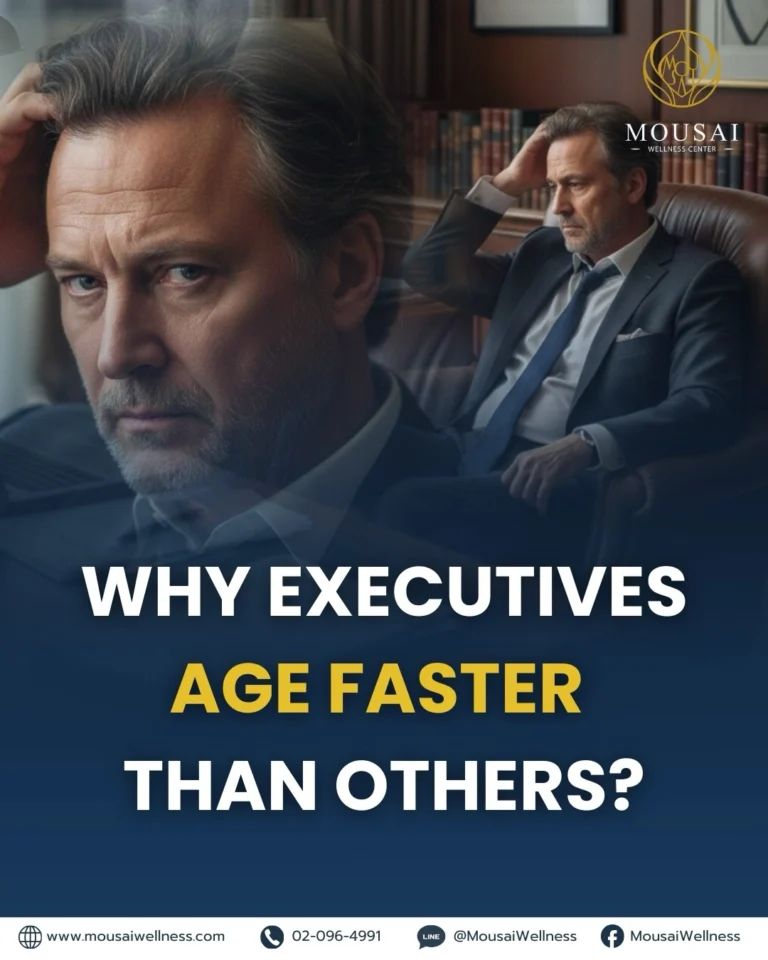 Why do many executives appear to age faster