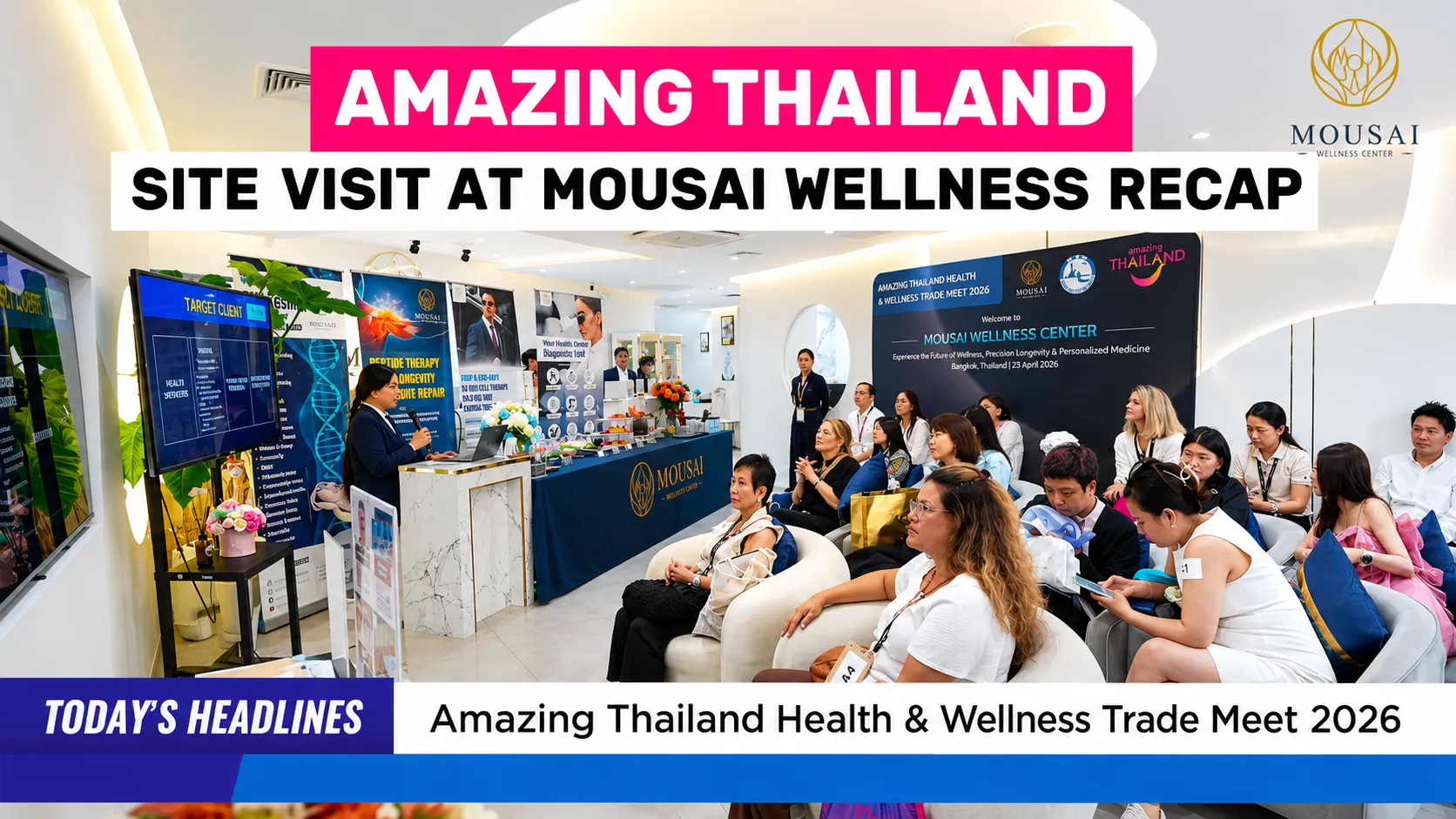 ขอขอบคุณ Amazing Thailand ที่เลือก Mousai Wellness Center ให้เป็นหนึ่งใน คลินิก Site Visit