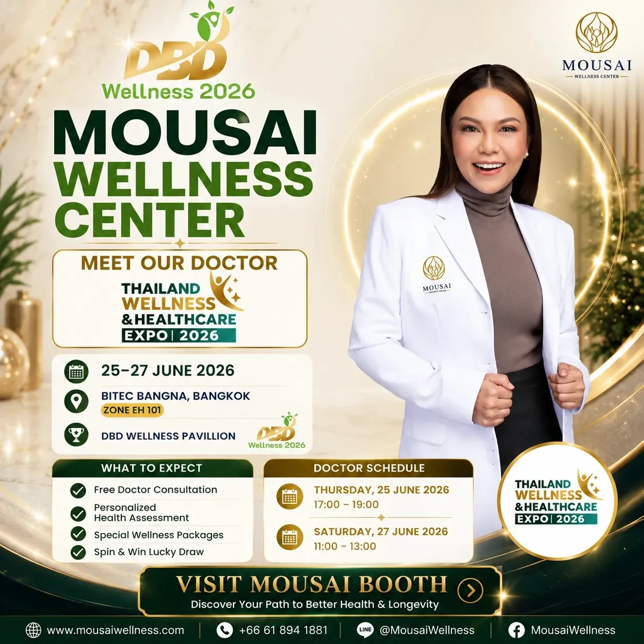 Meet Mousai Wellness Center at Thailand Wellness & Healthcare Expo 2026