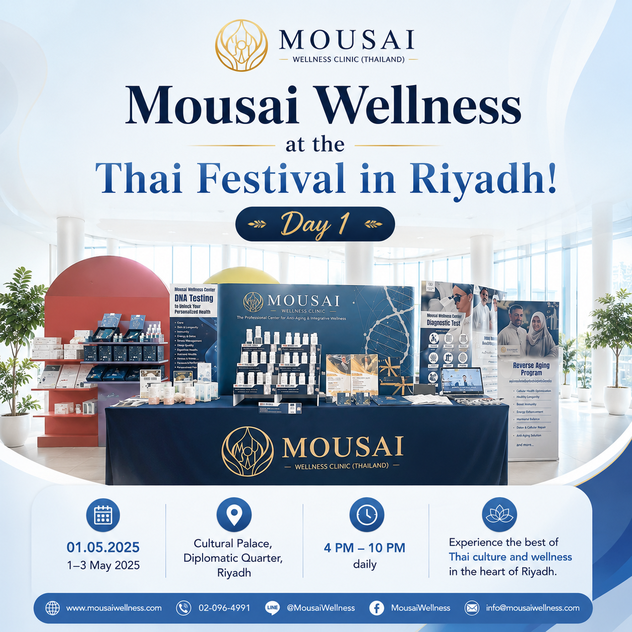 Mousai Wellness at the Thai Festival in Riyadh! Day 1