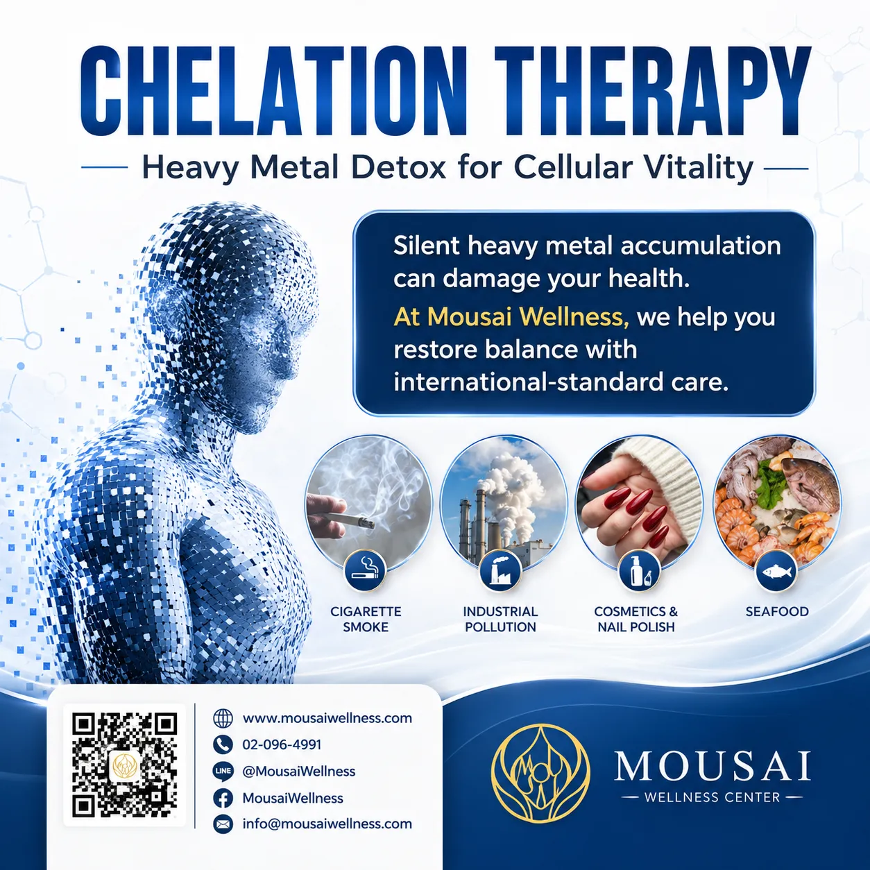 Did you know? Heavy metals can silently accumulate in your body. HELATION THERAPY
