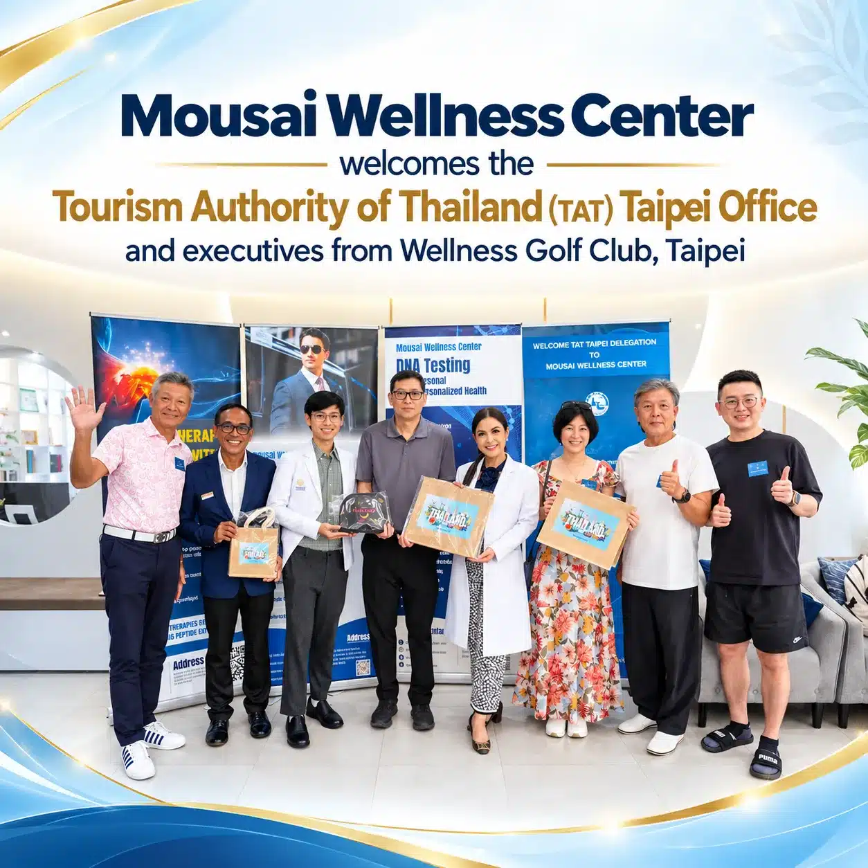 welcome the Tourism Authority of Thailand (TAT) Taipei Office and executives from Wellness Golf Club